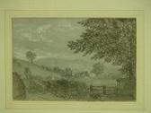 CURETON HARNETT 1800-1800,Westbury Shropshire and another village scene,Peter Francis GB 2012-01-31
