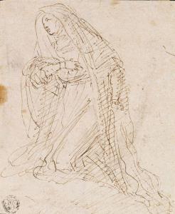 CURIA Francesco 1538-1610,La Vierge agenouillée,Lafon FR 2013-06-24