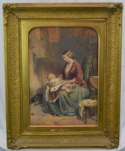 CURNOCK James 1812-1870,Mother and Child in an Interior,Reeman Dansie GB 2024-02-13
