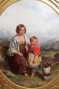 CURNOCK James 1812-1870,The Young Teacher,1858,Lawrences of Bletchingley GB 2020-07-21