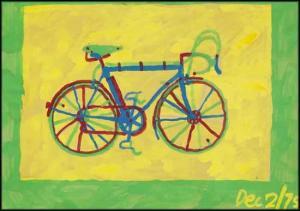 Curnoe Richard Gregory 1936-1992,Mariposa - Bicycle #4,Heffel CA 2014-05-31