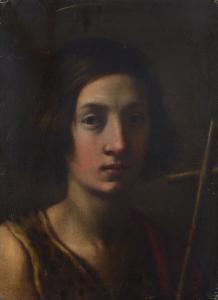 CURRADI Francesco 1570-1661,Volto di San Giovanni Battista,Galleria Pananti Casa d'Aste 2024-02-16