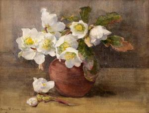CURREY Fanny W 1848-1917,STILL LIFE WITH FLOWERS,1887,Whyte's IE 2023-04-03