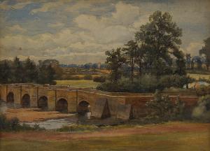 CURRIE Sidney 1892-1930,The Bridge at Eckington,Rosebery's GB 2016-02-06