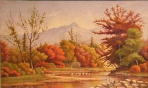 CURRIER A. Ward 1800-1800,AUTUMN ON ESOPUS CREEK, ULSTER COUNTY, NEW YORK,William Doyle 2006-05-02