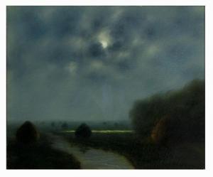 CURRIER GEORGE H 1800-1900,Newbury marshes in moonlight,CRN Auctions US 2010-04-25