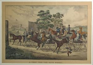 CURRIER # IVES PUBLISHERS 1834-1907,A Trot "for the Gate Money",1869,Bonhams GB 2007-05-23