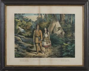 CURRIER # IVES PUBLISHERS,"HIAWATHA'S WOOING," "HIAWATHA'S WEDDING" AND "THE,Northeast 2013-08-04