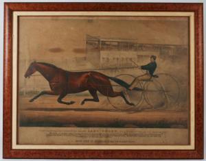 CURRIER # IVES PUBLISHERS,THE CELEBRATED TROTTING MARE,Butterscotch Auction Gallery 2014-07-13
