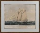 CURRIER # IVES PUBLISHERS,THE SCHOONER YACHT MAGIC OF THE N.Y. YACHT CLUB,1850,Eldred's 2021-04-29