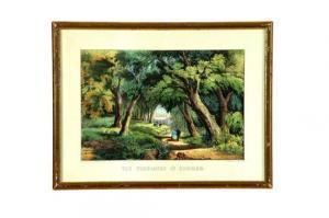 CURRIER # IVES PUBLISHERS 1834-1907,WOODLANDS IN SUMMER,Garth's US 2012-03-31