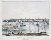 CURRIER Nathaniel 1813-1888,View of New York from Brooklyn Heights,,Hindman US 2017-03-10