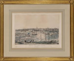 CURRIER Nathaniel,VIEW OF NEW YORK FROM BROOKLYN HEIGHTS (PETERS 398,1849,William Doyle 2022-11-03