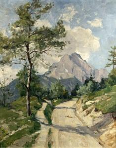 CURRY Robert Franz 1872-1955,Höhenweg in den Alpen,Peter Karbstein DE 2021-10-30