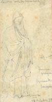 CURTAT Louis 1869-1944,Sammlung von 12 Skizzen aus dem Louvre,1890-1892,Fischer CH 2016-06-15