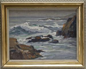 CURTIN Thomas R. 1899-1977,Rocky coastal scene,Eldred's US 2012-03-30