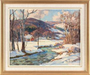 CURTIN Thomas R. 1899-1977,Winter stream,Eldred's US 2024-04-05