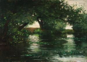 CURTIS Alice Marian 1847-1911,At the Pond,Weschler's US 2011-12-03