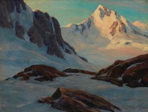 CURTIS Leland 1897-1989,Through the Pass,John Moran Auctioneers US 2023-08-01