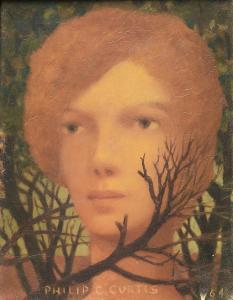 CURTIS Philip Campbell 1907-2000,Ragazza tra gli alberi,1964,Aste Bolaffi IT 2023-05-11