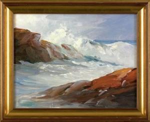 CURTIS Roger William 1910-2000,'Ocean Surge Bass Rocks Gloucester Mass,1962,Ro Gallery US 2008-03-21