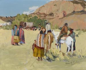 CURTIS Rosa 1894-1960,Navajos,Santa Fe Art Auction US 2017-11-11