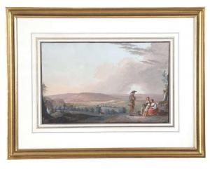CURTY Joseph Emmanuel 1750-1813,Vue de Morat et Environs vers le Mont Vully,1790,Adams IE 2016-10-11