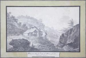 CURTY Joseph Emmanuel 1750-1813,Vue prise dans la Gorge du Gotteron prés de Fribou,Adams 2017-01-29