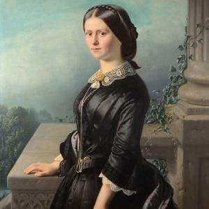 CUSTOR W,Porträtdarstellung einer jungen Frau,1856,Heickmann DE 2013-12-07
