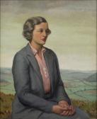 CUTHBERT ORDE Julian 1888-1968,Portrait of a lady against a rural backdrop,1934,Mallams 2018-03-07