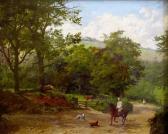 CUTLAN H,Rider on a country lane,1890,Bonhams GB 2011-09-20