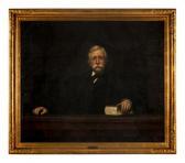 Cutler Hinckley Robert 1853-1941,Portrait of Chief Justice Melville Weston Fuller,Hindman 2020-12-04