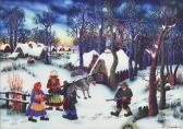 CUTURILO D,“paesaggio invernale con personaggi”,Trionfante IT 2014-12-06