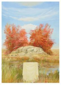 CVIJANOVIC Adam 1959,Draped Object in an Autumn Landscape,1998,Skinner US 2016-01-22