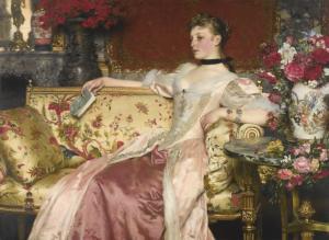 CZACHORSKI Wladyslaw 1850-1911,A MOMENT OF REPOSE,1890,Sotheby's GB 2015-12-16