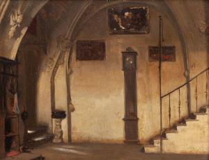 CZACHORSKI Wladyslaw 1850-1911,Wnętrze klasztoru (schody),Desa Unicum PL 2023-07-31