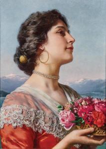 CZACHORSKI Wladyslaw 1850-1911,Young flower seller,Palais Dorotheum AT 2023-10-24