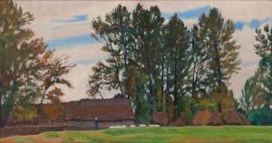 CZAJKOWSKI Stanislaw 1878-1954,"Autumn" ("Cottages"),1926,Desa Unicum PL 2024-03-21