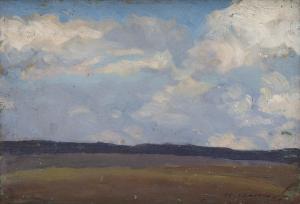 CZAJKOWSKI Stanislaw 1878-1954,Study of the sky,1904,Desa Unicum PL 2023-10-19