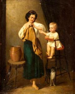 CZERMAK FRANTISEK 1822-1884,IL MOMENTO DELLA PAPPA,Babuino IT 2011-05-24