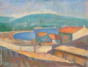 CZIGANY Dezso 1883-1938,Lake landscape,Galerie Koller CH 2023-06-23