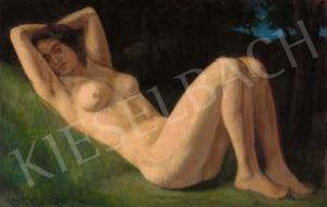 CZIGANY Dezso 1883-1938,Lying Female Nude,1920,Kieselbach HU 2021-10-11