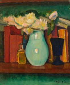 CZIGANY Dezso 1883-1938,Still life with blue glass,Galerie Koller CH 2022-12-02