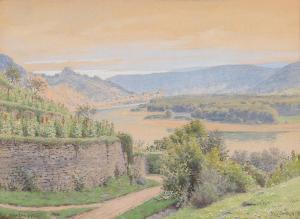 CZIZEK Franz 1870-1946,A view of Dürnstein/ Wachau,1925,Palais Dorotheum AT 2013-10-24