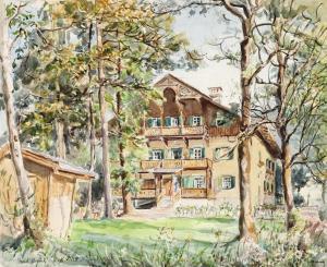 CZOERNIG GOBANZ Herta 1886-1970,Betitelt "Bad Ischl Villa Schratt",Palais Dorotheum AT 2013-05-15