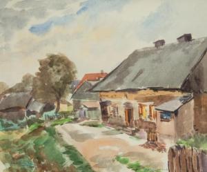 CZORBA Tibor 1906-1985,Skalinów,1959,Sopocki Dom Aukcjny PL 2021-10-06