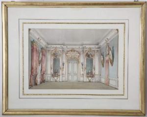 DéRIAZ Jean Jacques 1814-1890,Projet décoratif pour un appartement,1844,Piguet CH 2009-03-11