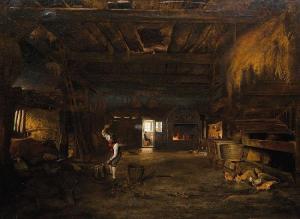 DöRR Otto 1831-1868,Daily activities n the Farmhouse,1863,Stahl DE 2014-09-27