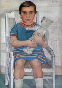 DÖRRIES Bernhard 1898-1978,Bildnis eines Mädchens,Kastern DE 2020-03-21