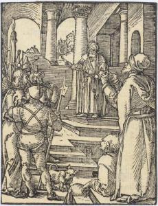 DÜRER Hans 1478-1538,Christ before Pilate,1508-1509,Galerie Koller CH 2017-09-22